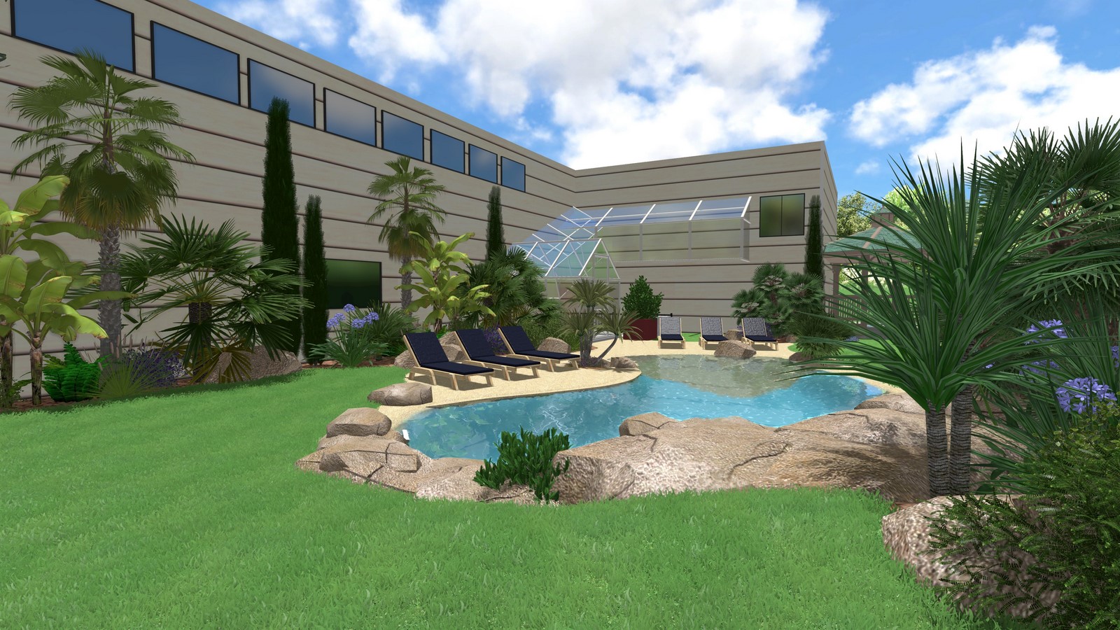Plan 3D dijon chabrat Plan 3D dijon chabrat piscine
