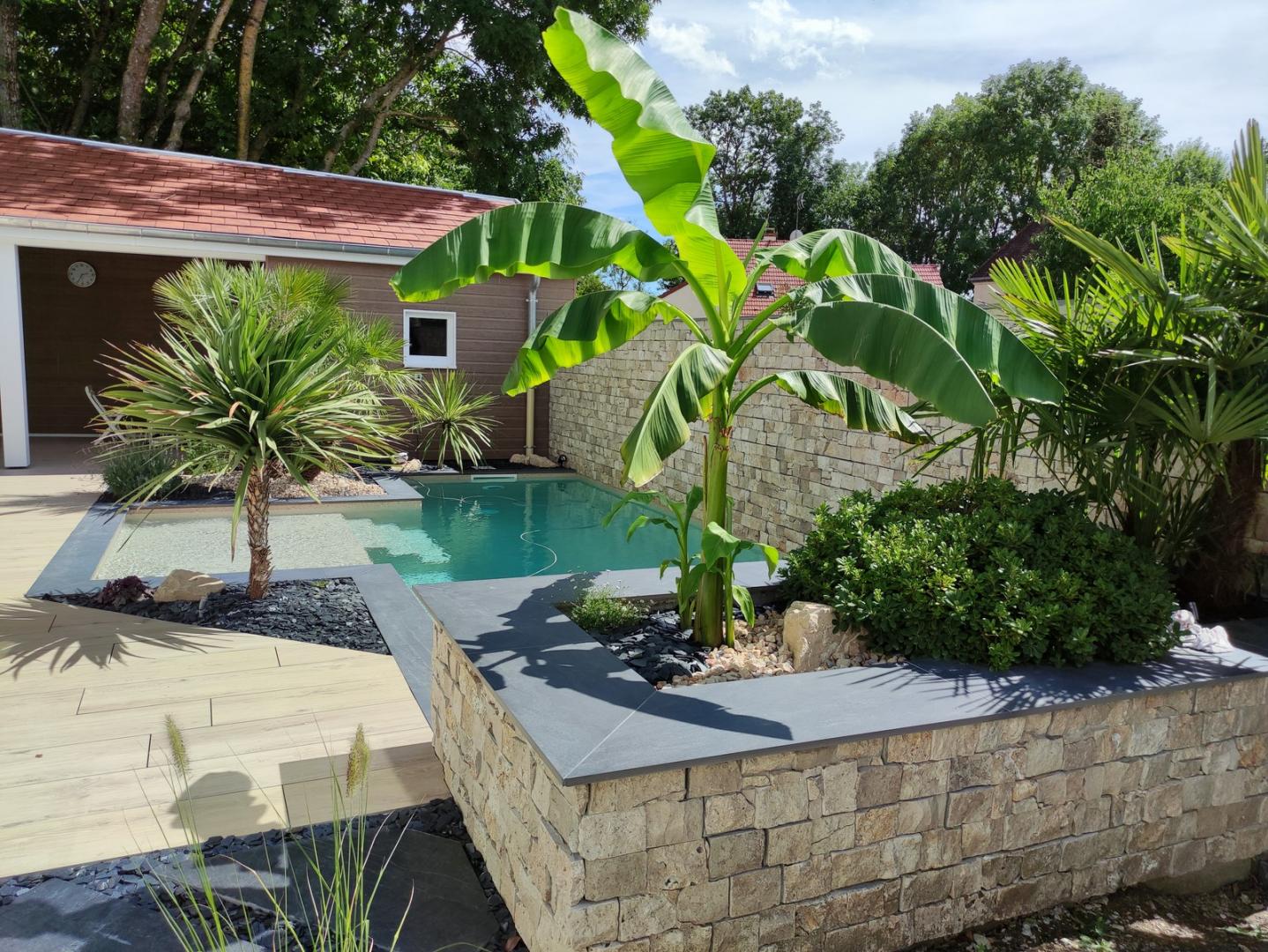 Piscine dijon chabrat Travaux Aménagement Jardin