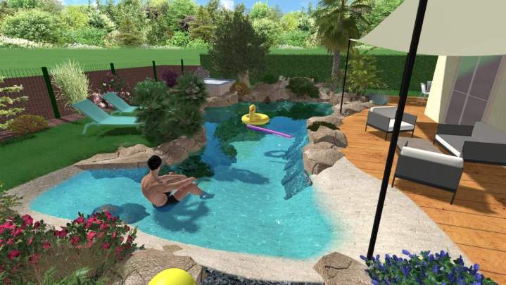 Plan 3D piscine Dijon