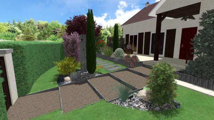 Projet 3D jardin Dijon